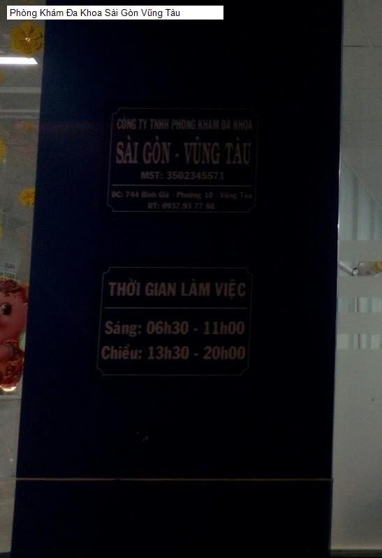 Phòng Khám Đa Khoa Sài Gòn Vũng Tàu