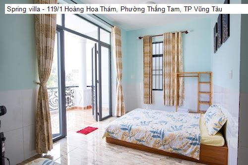 Bảng giá Spring villa - 119/1 Hoàng Hoa Thám, Phường Thắng Tam, TP Vũng Tàu