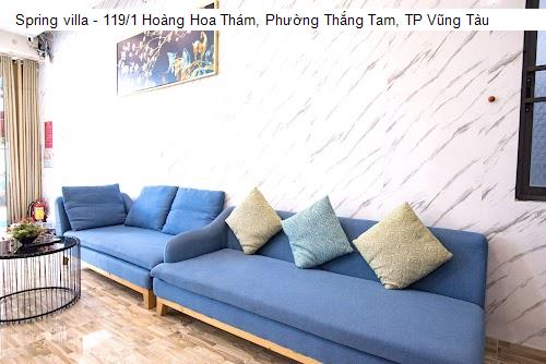 Phòng ốc Spring villa - 119/1 Hoàng Hoa Thám, Phường Thắng Tam, TP Vũng Tàu