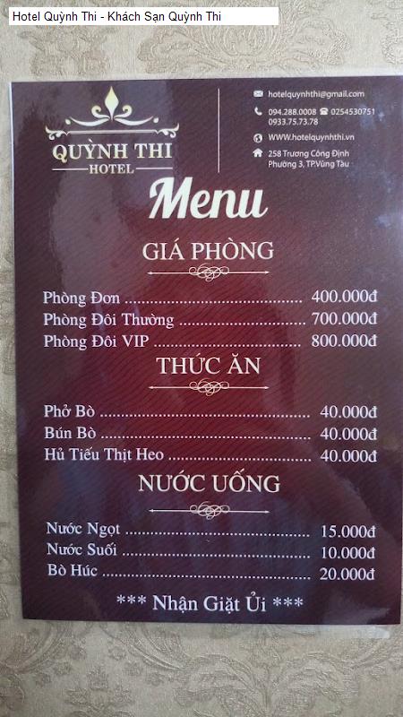 Hình ảnh Hotel Quỳnh Thi - Khách Sạn Quỳnh Thi
