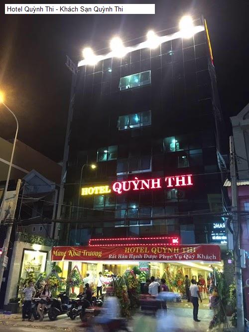 Vị trí Hotel Quỳnh Thi - Khách Sạn Quỳnh Thi